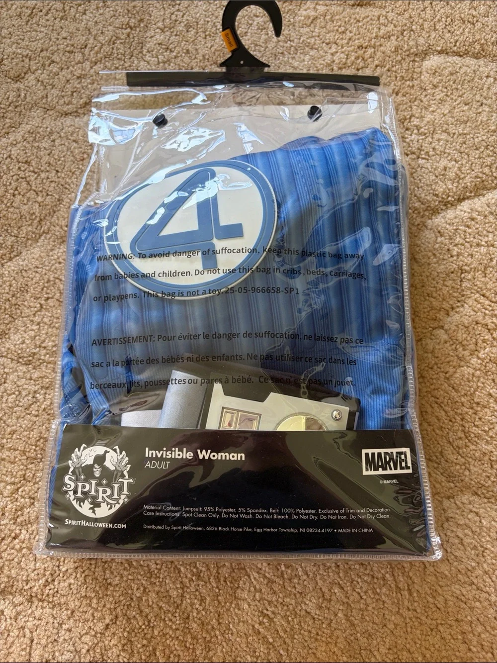 Spirit Invisible Woman Jumpsuit - Blue & White - Picture 3 of 4